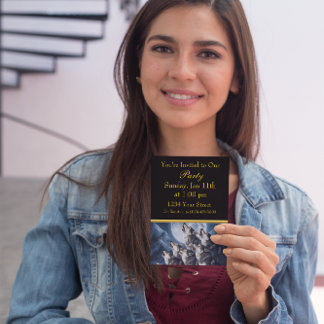 Convite Dança Vibrante de Cores em Figuras Humanas Abstrat