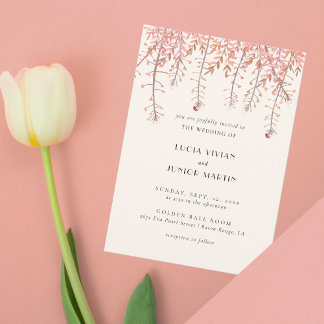 Convite Dançar com o sussurro do casamento do vento