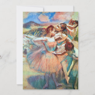 Convite Dançarinas em uma Paisagem por Edgar Degas