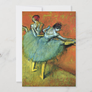 Convite Dançarinas no Balcão de Edgar Degas, Ballet Antigo