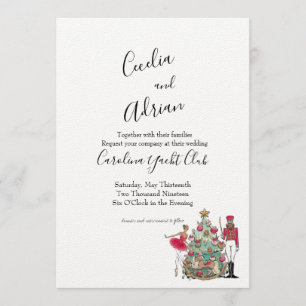 Convite Dançarino de Balé de Nototalizador de Aquarela