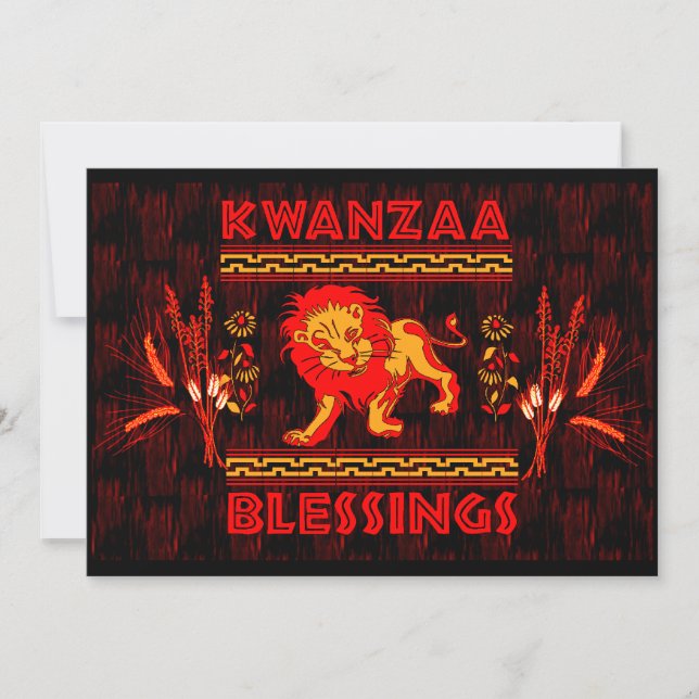 Convite Dançarinos de Kwanzaa (Frente)