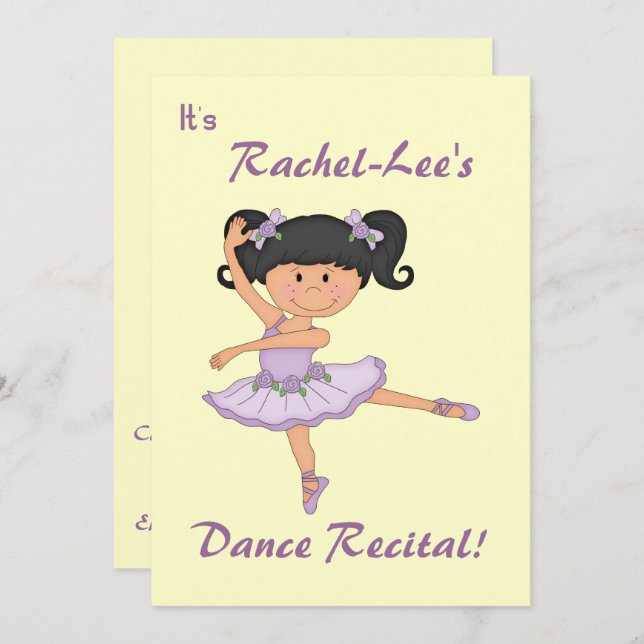 Convite Dance Considerando-Ballerina (Frente/Verso)