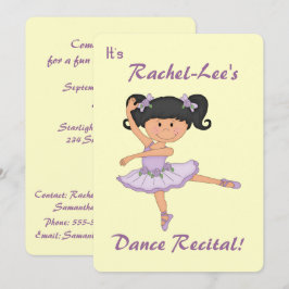 Convite Dance Considerando-Ballerina