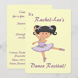 Convite Dance Considerando-Ballerina
