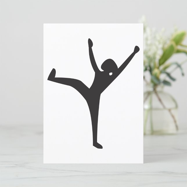 Convite Dancer Silhouette Invitations (Criador carregado)