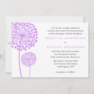 Convite Dandelion Deseja Casamento