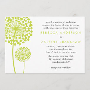 Convite Dandelion Deseja Casamento