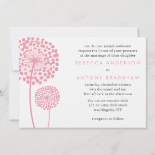 Convite Dandelion Deseja Casamento