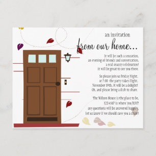 Convite Dando boas-vindas a portas