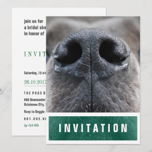 Convite Dane Grande Nariz para cima