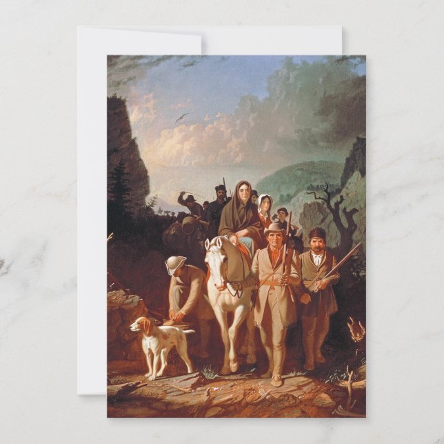 Convite Daniel Boone escoltando colonos  (Frente)