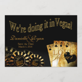 Convite Danielle & Ryan Casamento de Luxo em Las Vegas