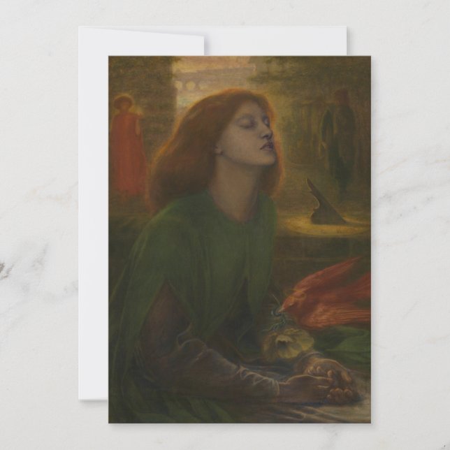 Convite Dante Gabriel Rossetti - Beata Beatrix (Frente)