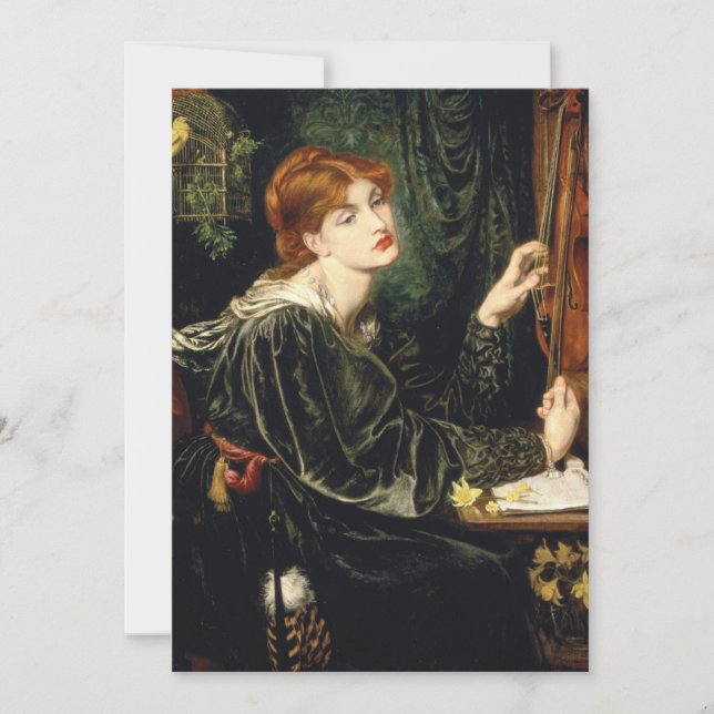 Convite Dante Gabriel Rossetti - Veronica Veronese (Frente)