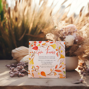 Convite Dar aos Obrigados o Janto de Ação de Graças do out