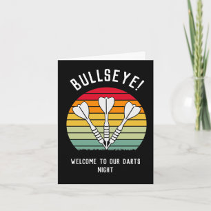 Convite Dardos Vintage Pôr do Sol   