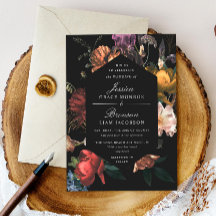 Dark Moody Floral Dutch Painterly Wedding