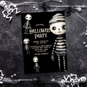 Convite Dark Vintage Ghotic Voodoo Halloween