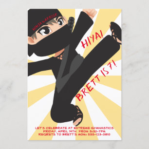 Convite das artes marciais do karaté do guerreiro