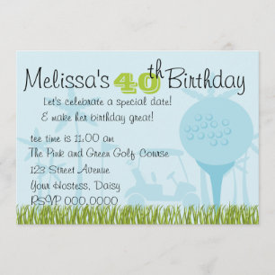 Convite Data de Golfe Azul