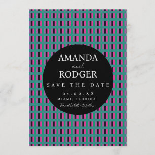 Convite Data de Salvamento Negrito Costurado