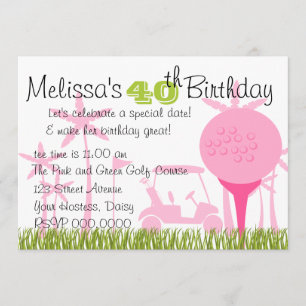 Convite Data do Golf Rosa