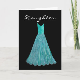 Convite DAUGHTER - Junior Bridesmaid BLUE TURQUOISE Dress