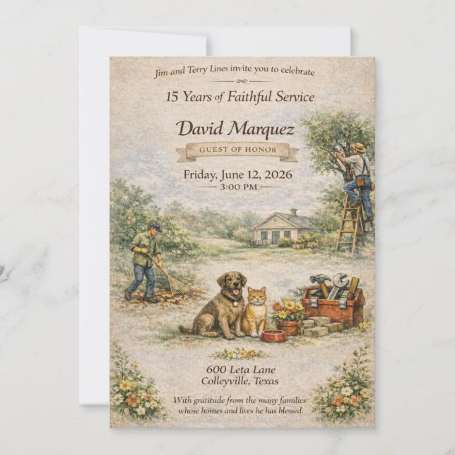 Convite David Marquez Invitations (Frente)