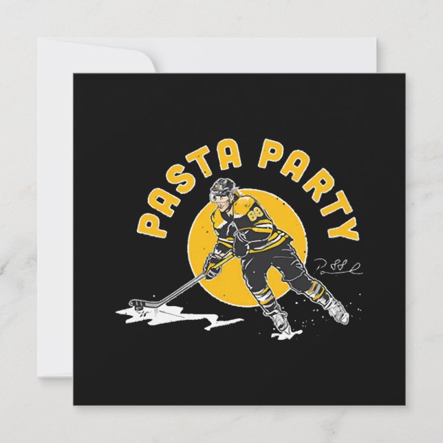 Convite David Pastrnak (Frente)