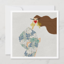 Convite Dazzling Style Glam Fashion Art Card