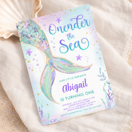 Convite de 1º Aniversário da Sereia Sob o Mar