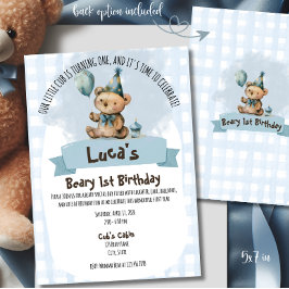 Convite de 1º Aniversário do Beary