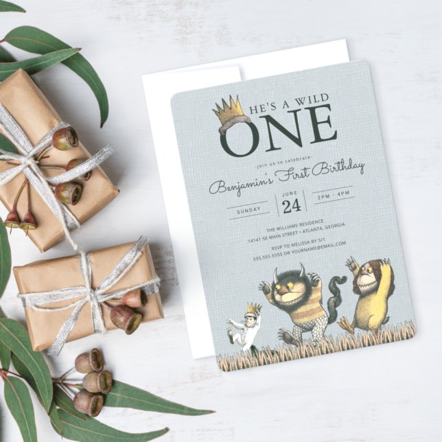 Convite de 1º Aniversário do Where the Wild Things (Criador carregado)
