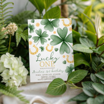 Convite de 1º Aniversário Lucky One St. Patrick's