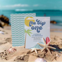 Convite de 1º Aniversário The Big One Surf Beach