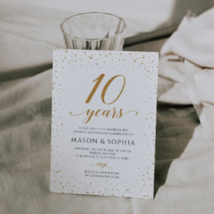Convite de 10º Aniversário de Casamento - GAC24d