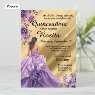 Convite de 15 anos de meninas espanholas Quinceane