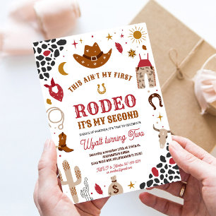 Convite de 2º Aniversário do Meu Segundo Rodeio Me