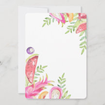 Convite de 2º aniversário FRUTTI de TWO-TTI - Cart