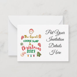 Convite de 2023 para a Troca de Biscoitos de Natal