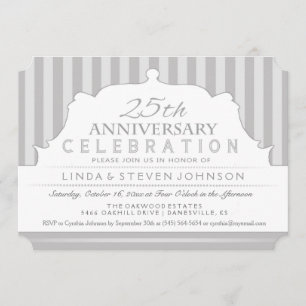 Convite de 25º Aniversário Celebração da Faixa Cin
