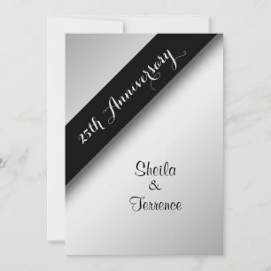 Convite de 25 Casamento de Aniversário