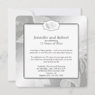 Convite de 25 Rosa para Casamento de Jardim