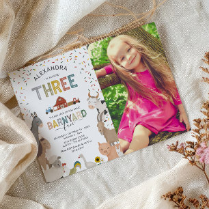 Convite de 3º Aniversário da Fazenda do Photo Barn