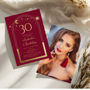Convite de 30º Aniversário Celestial Personalizado