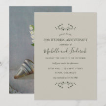 Convite de 30º Aniversário de Casamento Pérola
