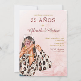 Convite de 35 Anos Mulher