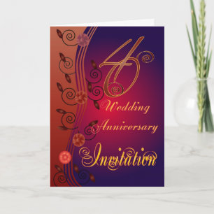 Convite de 40º Aniversário de Casamento