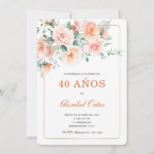 Convite de 40 Anos Mulher